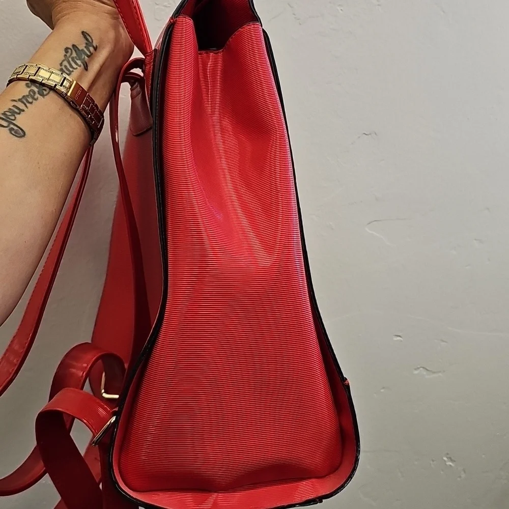 Steve Madden, Bold, Red, Unisex, Backpack, Streetwear, Casual, Festival, Travel